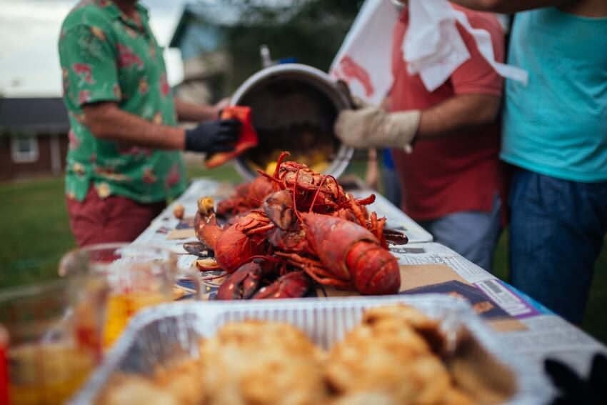 Seafood Party Setup